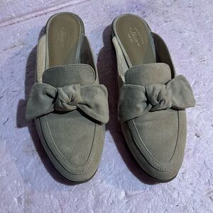GH Bass suede slip on mule size 7